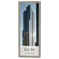 thumbnail image 1 of 6x16 Frame Grey Solid Wood Picture Frame Width 1 Inches | Interior Frame Depth 0.5 Inches |, 1 of 8