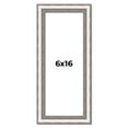 thumbnail image 1 of 6x16 Frame Silver Real Wood Picture Frame Width 1.25 Inches | Interior Frame Depth 0.5 Inches |, 1 of 8