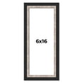 thumbnail image 1 of 6x16 Frame Silver Real Wood Picture Frame Width 1.25 Inches | Interior Frame Depth 0.75 Inches |, 1 of 8