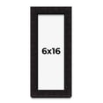 thumbnail image 1 of 6x16 Shadow Box Black Solid Wood Display Picture Frame | 1 Inch Rabbet Depth | | 1.375 Inch, 1 of 4