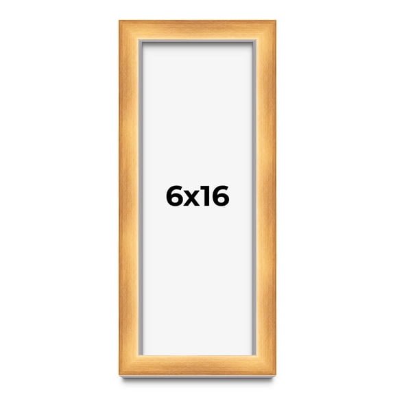 6x16 Shadow Box Bronze Cross-Brushed Display Frame | 1.625 Inches Deep Solid Wood | UV Resistant
