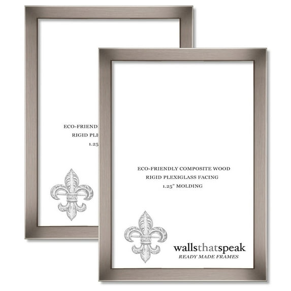 6x16 Stainless Picture Frame for Puzzles Posters Photos or Artwork (2-Pack)