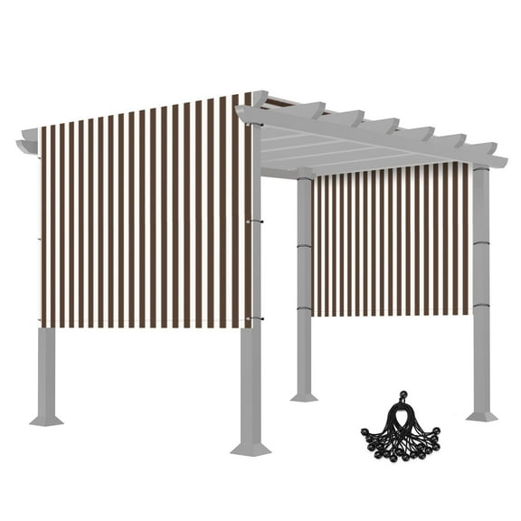 6x17 Ft Pergola Shade Cover Replacement Canopy Panel with Rod Pocket Outdoor