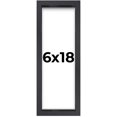 thumbnail image 1 of 6x18 Black Shadowbox Frame - Interior Size 6x18 by 1 Inches - Made to Display Items Up To 1 Inches Deep, 1 of 4