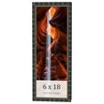 thumbnail image 1 of 6x18 Frame Black Bamboo Solid Wood Picture Frame Width 1.5 Inches | Interior Frame Depth 0.5 Inches, 1 of 8