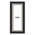 thumbnail image 1 of 6x18 Frame Black Real Wood Picture Frame Width 2.25 Inches | Interior Frame Depth 0.5 Inches |, 1 of 8