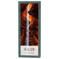 thumbnail image 1 of 6x18 Frame Blue Rustic Barnwood Solid Wood Picture Frame Width 1.25 Inches | Interior Depth 0.5, 1 of 8
