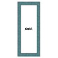 thumbnail image 1 of 6x18 Frame Blue Rustic Barnwood Solid Wood Picture Frame Width 1.25 Inches | Interior Depth 0.5, 1 of 8