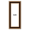 thumbnail image 1 of 6x18 Frame Gold Brown Plein Air Vintage Solid Wood Picture Frame | 1.75 Inches Moulding Width |, 1 of 8