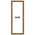 thumbnail image 1 of 6x18 Frame Gold Kingsley Distressed Solid Wood Picture Frame Width 0.75 Inches | Interior Frame, 1 of 8