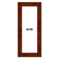 thumbnail image 1 of 6x18 Walnut Brown Veneer Real Wood Picture Frame Width 1.75 inches | Interior Frame Depth 0.5, 1 of 8