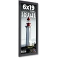 thumbnail image 1 of 6x19 Frame Black Passaggi Solid Wood Picture Frame Width 1.5 Inches | Interior Frame Depth 0.5, 1 of 8