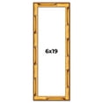 thumbnail image 1 of 6x19 Frame Gold Bamboo Solid Wood Picture Frame | 1 Inch Moulding Width | Interior Frame Depth 0.75, 1 of 8