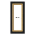 thumbnail image 1 of 6x19 Frame Gold Real Wood Picture Frame Width 2.25 Inches | Interior Frame Depth 0.5 Inches |, 1 of 8