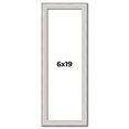 thumbnail image 1 of 6x19 Frame Silver Inner Slope Bevel Picture Frame | 1 Inch Moulding Width | 0.75 Inch Rabbet Depth, 1 of 8