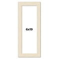 thumbnail image 1 of 6x19 Frame White Barnwood Picture Frame - Modern Photo Frame Includes UV Acrylic Shatter Guard, 1 of 8