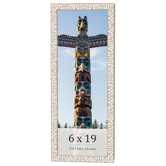 6x19 Frame White Real Wood Picture Frame Width 1.5 inches | Interior Frame Depth 0.5 inches |