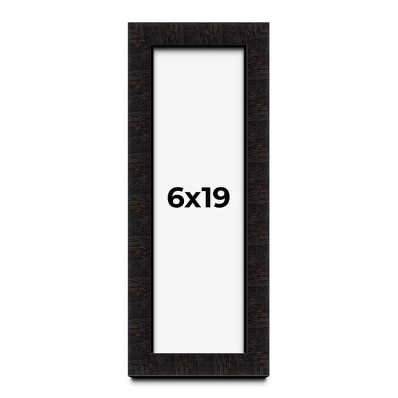 6x19 Shadow Box Black Solid Wood Display Picture Frame | 1 Inch Rabbet Depth | | 1.375 Inch