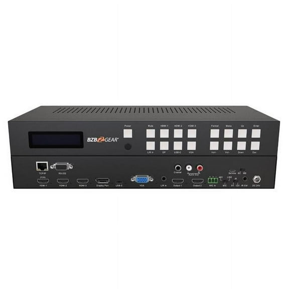 6x2 4K Conference Room Presentation Switcher Scaler with HDMI, VGA & USB-CDP & Audio