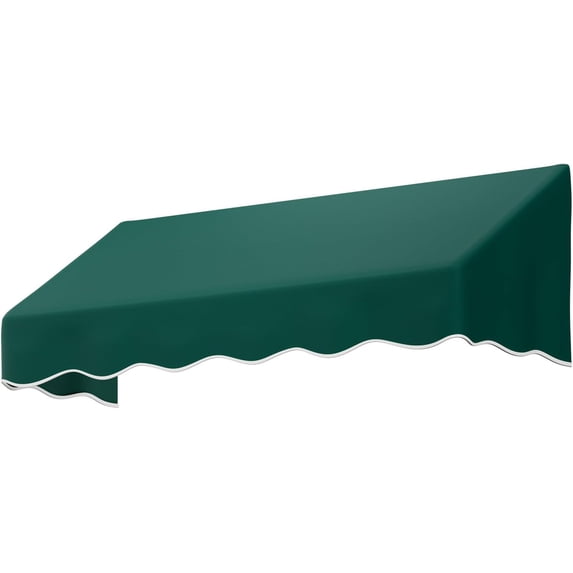 6x2 FT Outside Window Awning, Door Awnings for Sunshade & Waterproof, Patio Manual Retractable Awning for Door Entrance in Balcony, Backyard, Garden, Dark Green