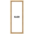 thumbnail image 1 of 6x20 Frame Beaded Gold Solid Wood Picture Frame | 0.75 Inches Moulding Width | Liscio Oro, 1 of 8