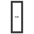 thumbnail image 1 of 6x20 Frame Black Real Wood Picture Frame Width 1.25 Inches | Interior Frame Depth 0.5 Inches |, 1 of 8