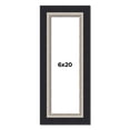 thumbnail image 1 of 6x20 Frame Black Real Wood Picture Frame Width 2.25 Inches | Interior Frame Depth 0.5 Inches |, 1 of 8
