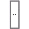 thumbnail image 1 of 6x20 Frame Blue Kingsley Pewter Solid Wood Picture Frame Width 0.75 Inches |Interior Depth 0.5, 1 of 8