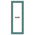 thumbnail image 1 of 6x20 Frame Blue Rustic Barnwood Solid Wood Picture Frame Width 1.25 Inches | Interior Depth 0.5, 1 of 8