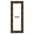 thumbnail image 1 of 6x20 Frame Brown Burl Real Wood Picture Frame Width 1.625 Inches | Interior Frame Depth 0.5 Inches, 1 of 8