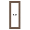 thumbnail image 1 of 6x20 Frame Brown Farmhouse Solid Wood Picture Frame Width 1.5 Inches | Interior Frame Depth 0.5, 1 of 8