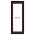 thumbnail image 1 of 6x20 Frame Brown Round Mahogany Solid Wood Picture Frame | 1.625 Inch Moulding Width | with UV, 1 of 8