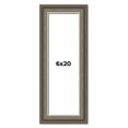 thumbnail image 1 of 6x20 Frame Brown Solid Wood Picture Frame | 1.75 Inch Moulding Width | Austin Frame Complete with, 1 of 8