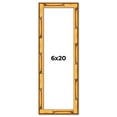 thumbnail image 1 of 6x20 Frame Gold Bamboo Picture Frame - Complete Modern Photo Frame Includes UV Acrylic Shatter, 1 of 8