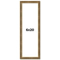thumbnail image 1 of 6x20 Frame Gold Kingsley Distressed Solid Wood Picture Frame Width 0.75 Inches | Interior Frame, 1 of 8