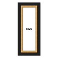 thumbnail image 1 of 6x20 Frame Gold Real Wood Picture Frame Width 2.25 Inches | Interior Frame Depth 0.5 Inches |, 1 of 8