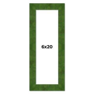 6x20 Frame Green Burl Solid Wood Picture Frame | 1.75 Inches Moulding Width | Interior Frame Depth