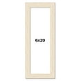 thumbnail image 1 of 6x20 Frame White Real Wood Picture Frame Width 1.5 inches | Interior Frame Depth 0.5 inches | Barn, 1 of 8