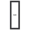 thumbnail image 1 of 6x22 Frame Black Real Wood Picture Frame Width 1.25 Inches | Interior Frame Depth 0.5 Inches |, 1 of 8