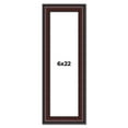 thumbnail image 1 of 6x22 Frame Brown Round Mahogany Solid Wood Picture Frame | 1.625 Inch Moulding Width | with UV, 1 of 8