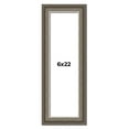 thumbnail image 1 of 6x22 Frame Brown Solid Wood Picture Frame | 1.75 Inch Moulding Width | Austin Frame Complete with, 1 of 8