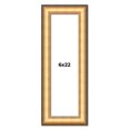 thumbnail image 1 of 6x22 Frame Gold Plein Aire Solid Wood Picture Frame Width 2 Inches | Interior Frame Depth 0.5, 1 of 8