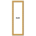 thumbnail image 1 of 6x22 Frame Gold Real Wood Picture Frame Width 1 inches | Interior Frame Depth 0.5 inches | Edwina, 1 of 8