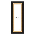 thumbnail image 1 of 6x22 Frame Gold Real Wood Picture Frame Width 2.25 Inches | Interior Frame Depth 0.5 Inches |, 1 of 8