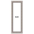 thumbnail image 1 of 6x22 Frame Grey Real Wood Picture Frame Width 1.25 inches | Interior Frame Depth 0.5 inches | Hans, 1 of 8