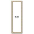 thumbnail image 1 of 6x22 Frame Grey Solid Wood Picture Frame Width 1 Inches | Interior Frame Depth 0.5 Inches |, 1 of 8