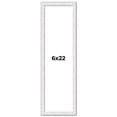 thumbnail image 1 of 6x22 Frame White Real Wood Picture Frame Width 0.75 inches | Interior Frame Depth 0.5 inches |, 1 of 8