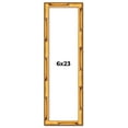 thumbnail image 1 of 6x23 Frame Gold Bamboo Solid Wood Picture Frame | 1 Inch Moulding Width | Interior Frame Depth 0.75, 1 of 8