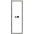 thumbnail image 1 of 6x23 Frame Silver Grey Distressed Solid Wood Picture Frame | 0.75 Inch Moulding Width | Interior, 1 of 8