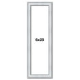 thumbnail image 1 of 6x23 Frame Sterling Silver Solid Wood Picture Frame | 1.25 Inch Moulding Width | 0.75 Inch Interior, 1 of 8
